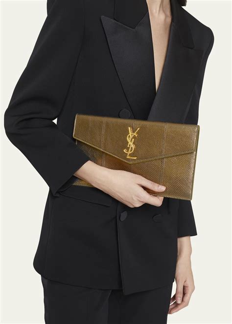 ysl snakeskin clutch bag.